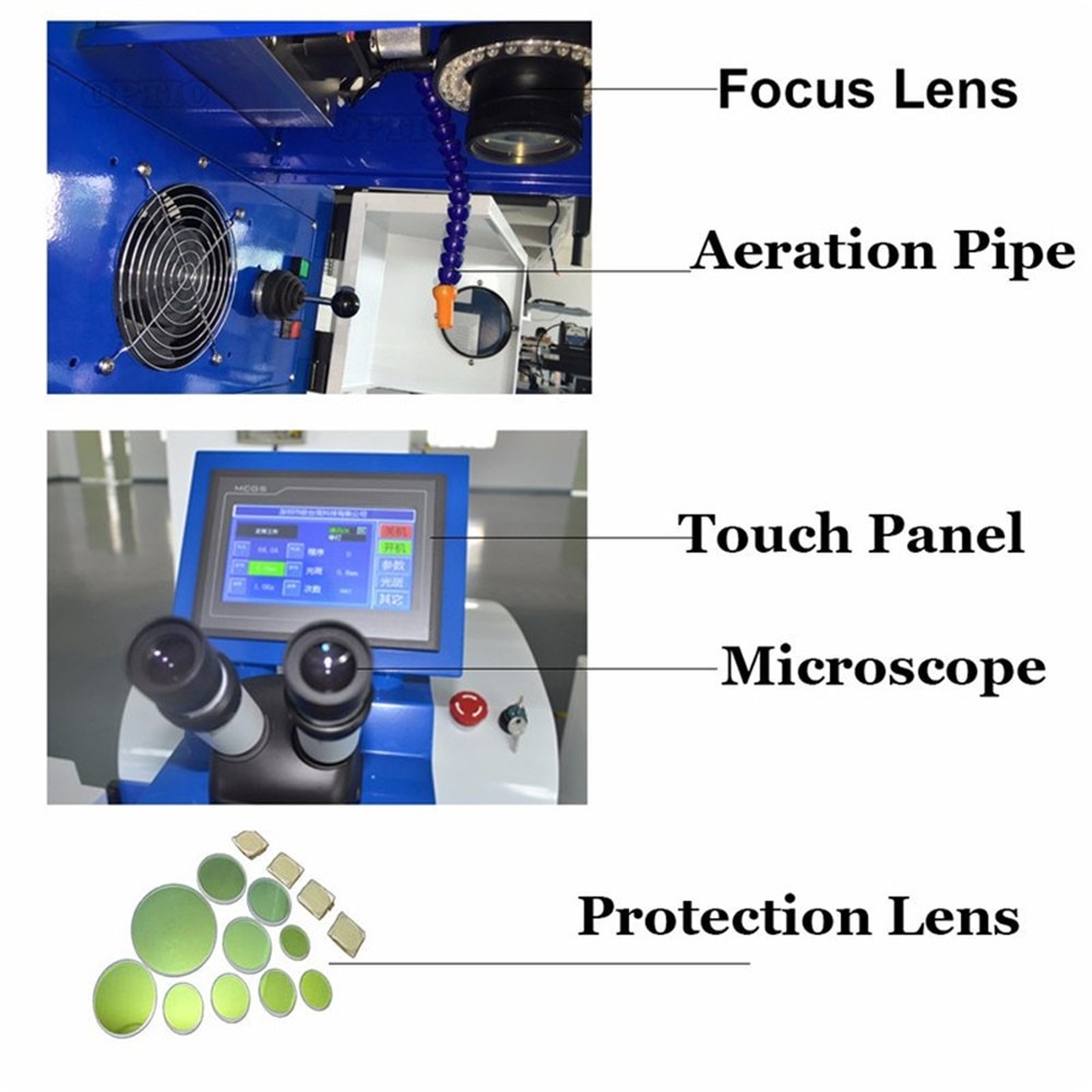 high quality good effect 100W 200W Spot Jewelry Laser Welding Machine for sensor, tungsten wire, high power diode - Image 2