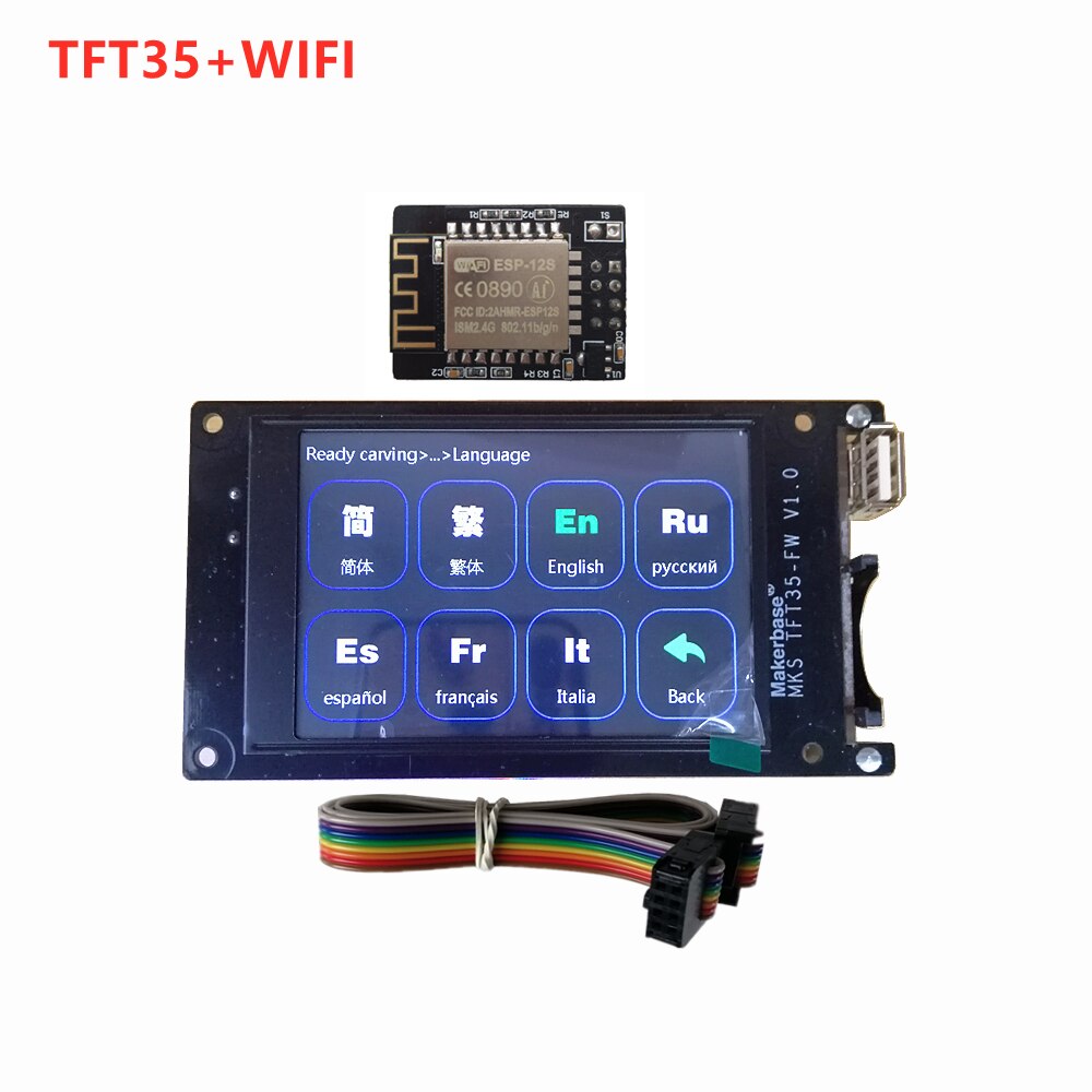 home CNC laser machine controller kit upgrade parts GRBL OFFLINE monitor MKS TFT35 LCD display GRBL1.1 touch screen WIFI module - Image 3