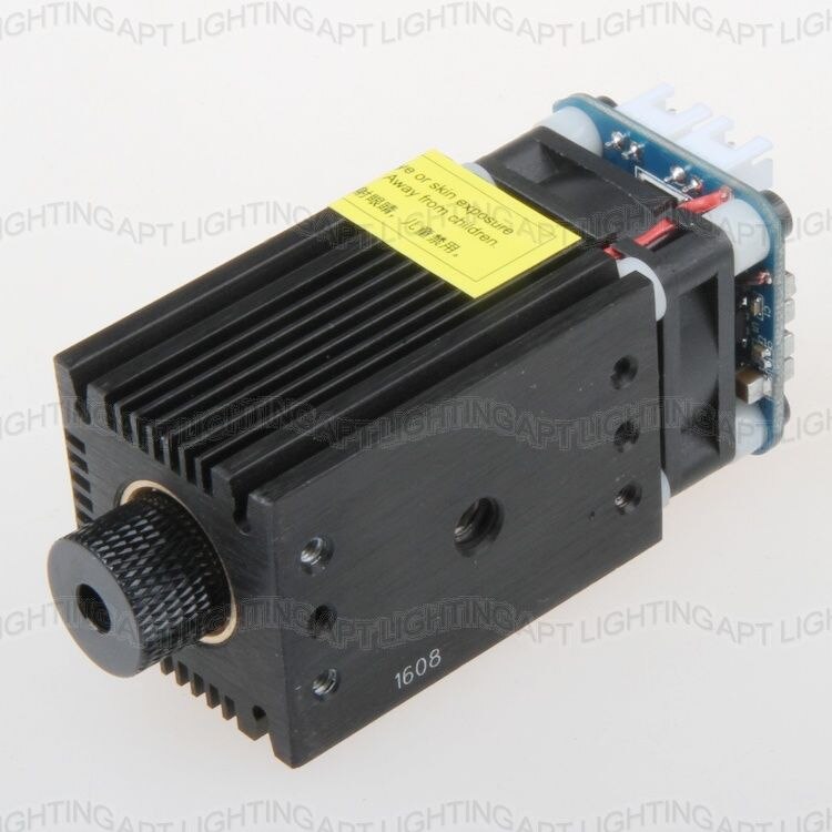 sahne aydinlatma 2500mw/2.5W 450nm Focusable Adjust blue Module diode laser carve Engraving TTL PWM contr DIY CNC Free glasses - Image 3