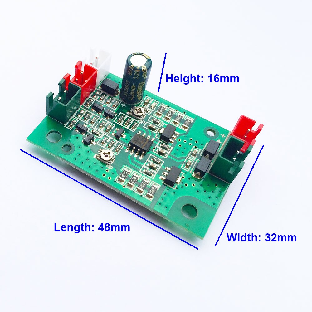 tgleiser Laser Board Driver 0-600mA 3V-5V 0-800mA Red Green Laser Diode TTL 48*32*16mm DIY accessory - Image 2