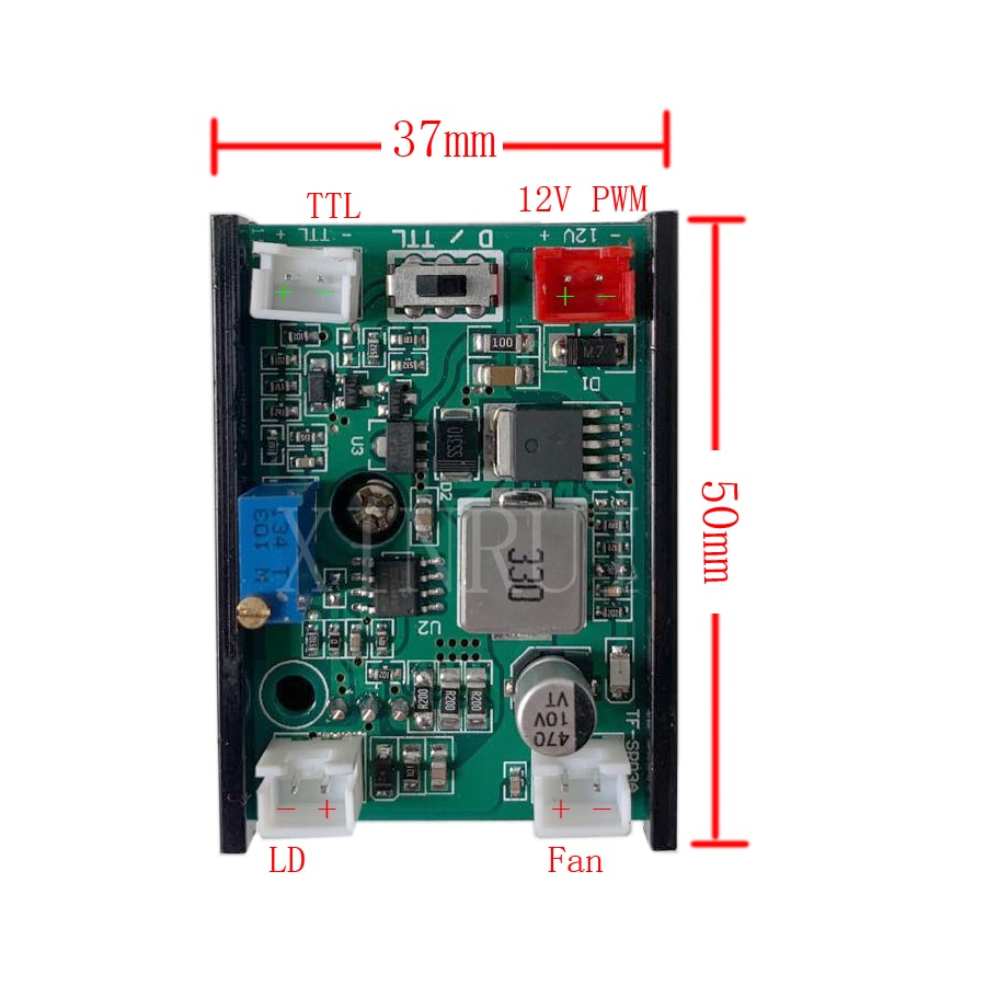 upgraded 5.5w laser module 445NM focusing blue cnc engraving and cutting TTL 5500mw laser tube - Image 2