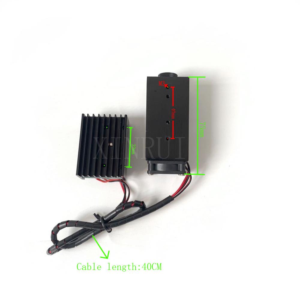 upgraded 5.5w laser module 445NM focusing blue cnc engraving and cutting TTL 5500mw laser tube