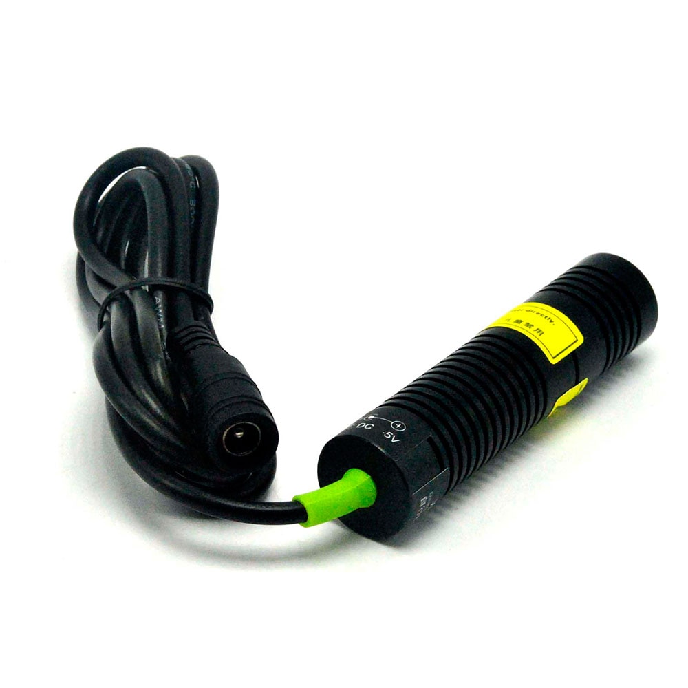 w 5V Adapter 50mw 532nm Dot Green Laser Diode Module 18mmx75mm & k9 Glass Lens US/EU/UK/AU - Image 4