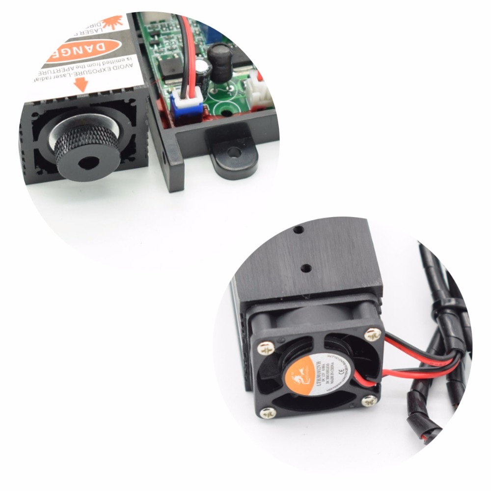 1.6w high power 450NM focusing blue laser module laser engraving and cutting TTL module 1600mw laser tube googles