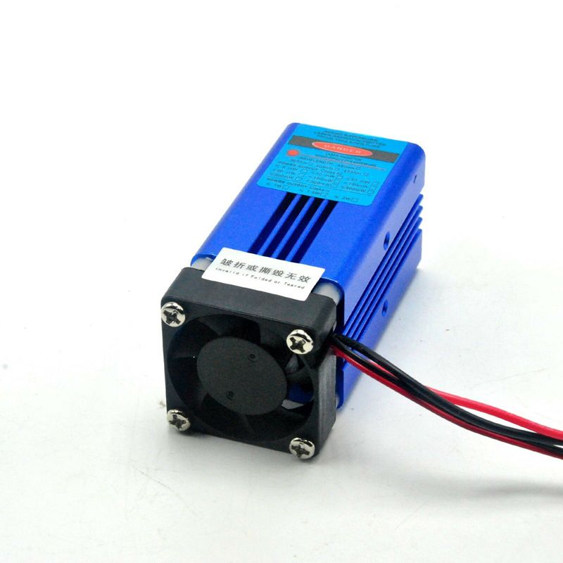 12V 405nm 150mW Violet Blue Laser Dot Module W/ TTL & Fan Cooling Stage Lights - Image 4