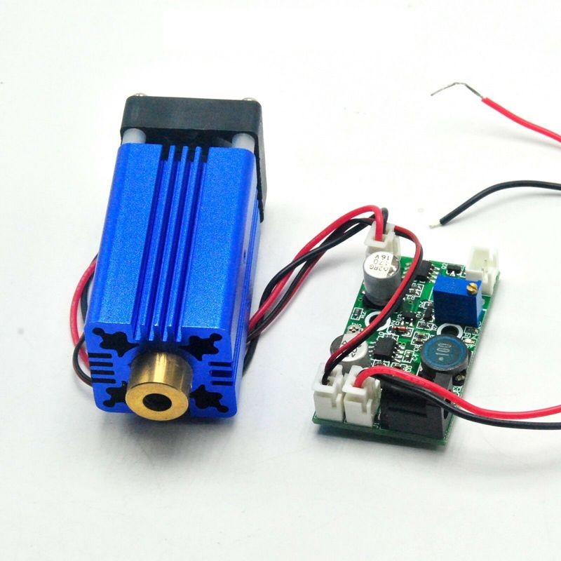12V 405nm 300mW Violet Blue Laser Dot Module W/ TTL & Fan Cooling Stage Lights - Image 3