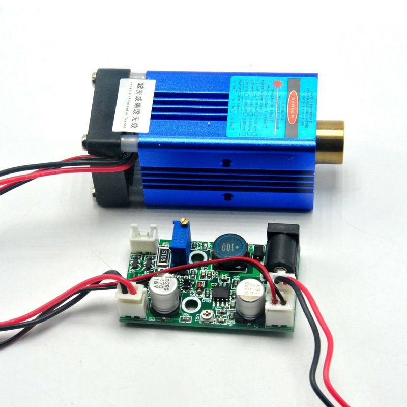 12V 405nm 300mW Violet Blue Laser Dot Module W/ TTL & Fan Cooling Stage Lights - Image 5