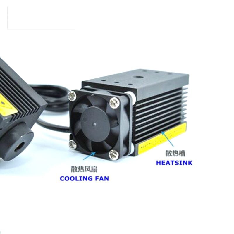 12V 450nm 1000mW 1W Pure Violet Blue Laser Dot Module w/ Adapter & Fan Colling - Image 3