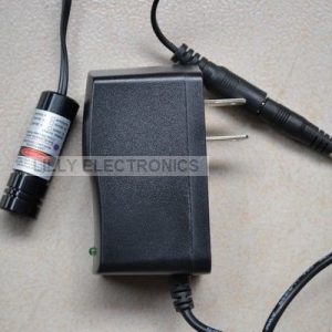 150mW 405nm Violet Blue Laser DOT Module /w US-Plug AC Adapter