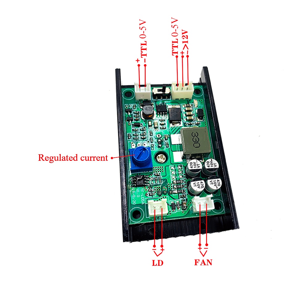 15W 450nm 15000mw Blue Laser Driver Board Laser driver with TTL for DIY laser engraver 15W laser module - Image 2