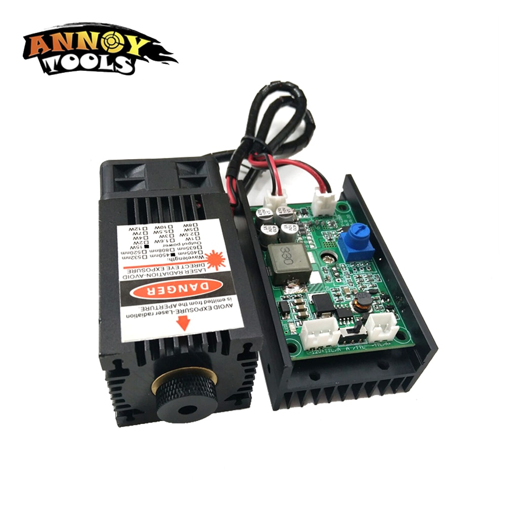 15W 450nm 15000mw Blue Laser Driver Board Laser driver with TTL for DIY laser engraver 15W laser module - Image 4