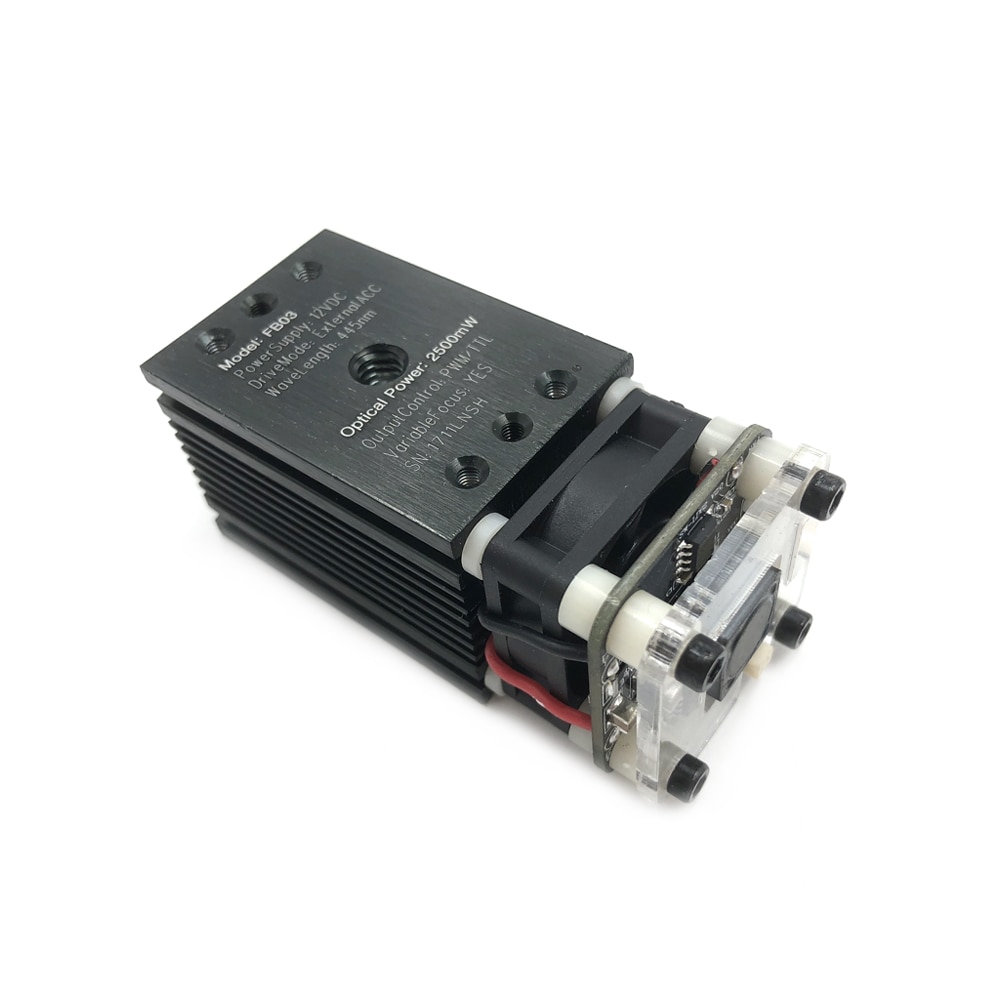 2500mW 445nm Laser Module Laser Cutter Head, CNC Laser Cutting Engraver Part, 2.5W Focusing TTL PWM Laser for CNC Router - Image 4
