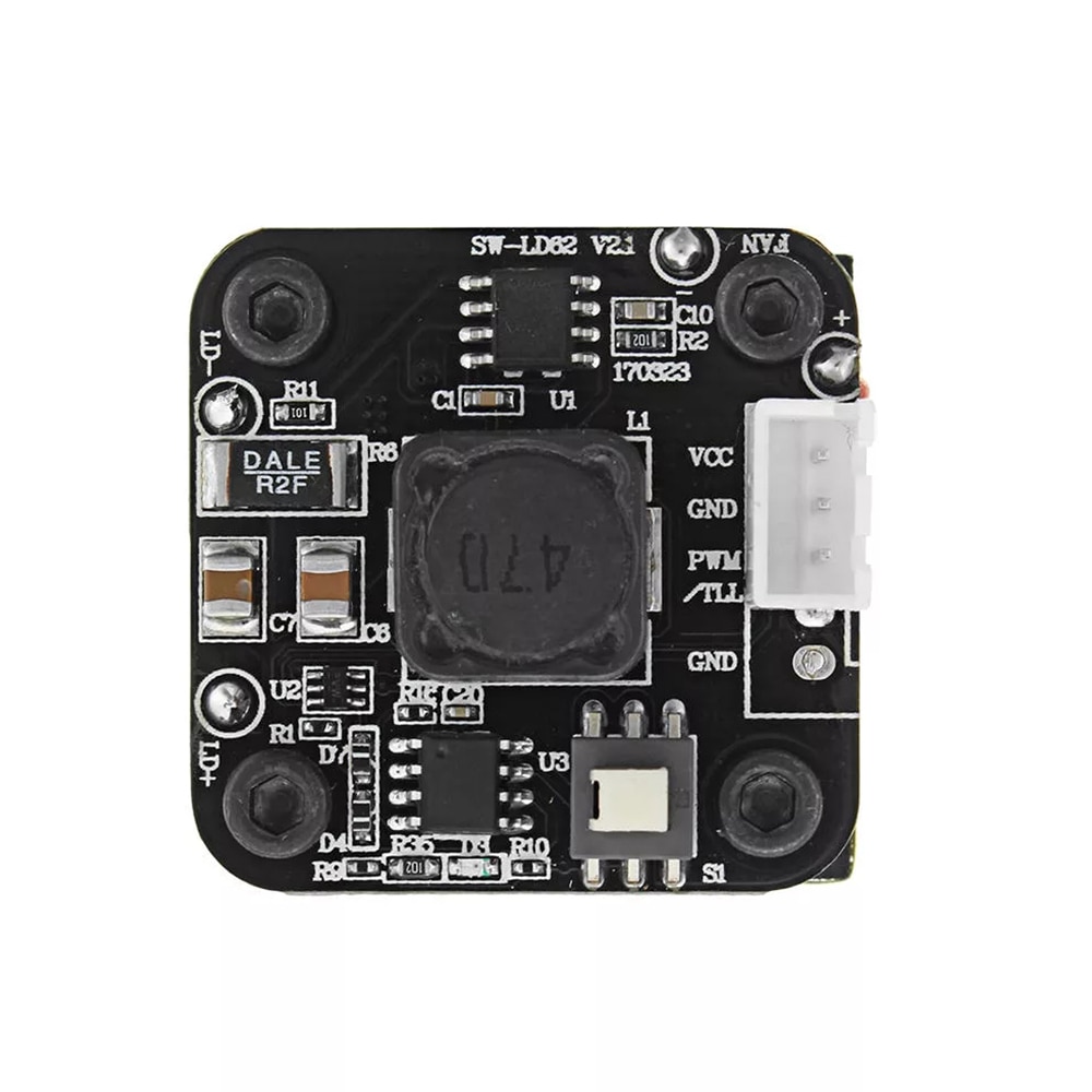 2500mW 445nm Laser Module Laser Cutter Head, CNC Laser Cutting Engraver Part, 2.5W Focusing TTL PWM Laser for CNC Router