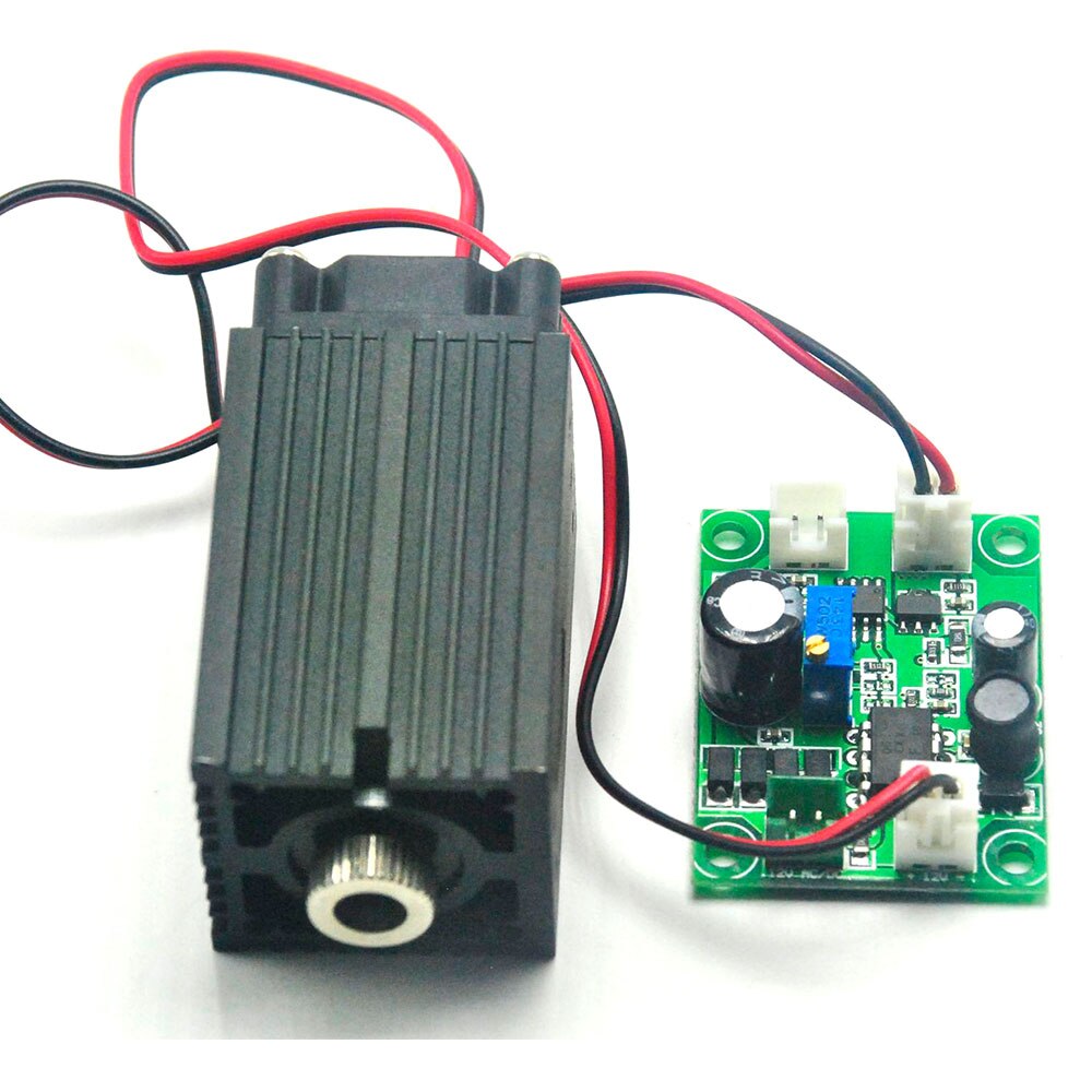 405nm 50mW Violet Blue Focus Dot Laser Module Stage Lights w/ 12V Power Adapter - Image 3