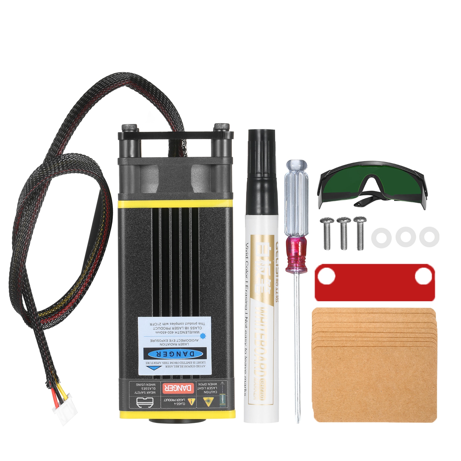 40W Laser Head Kit 448-462nm Laser Cutting Engraving Module Blue Light TTL Module Set for Laser Engraving Machine Cutting Tool - Image 4