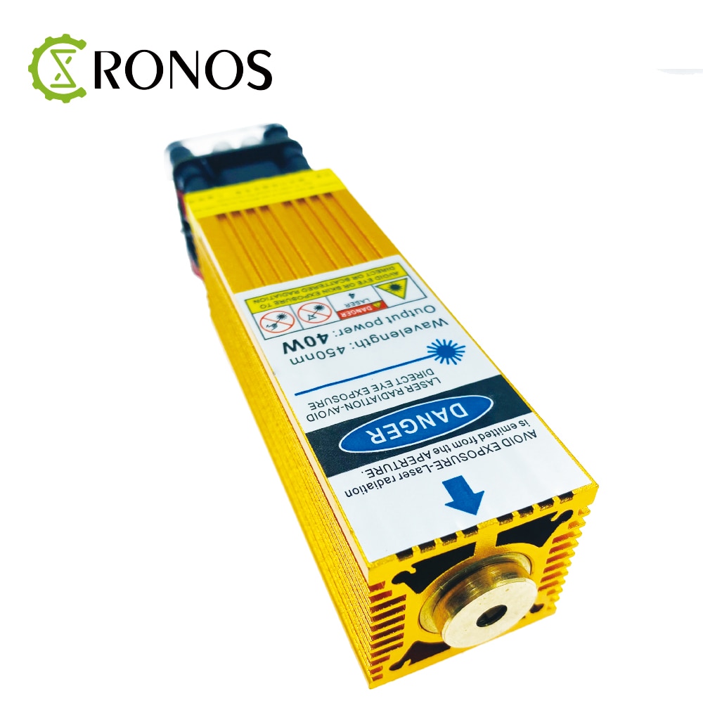 40W Laser Module Laser Head 450nm Golden Lase for Wood Cutting Laser Engraving Machine Stainless Steel Engraver Tool