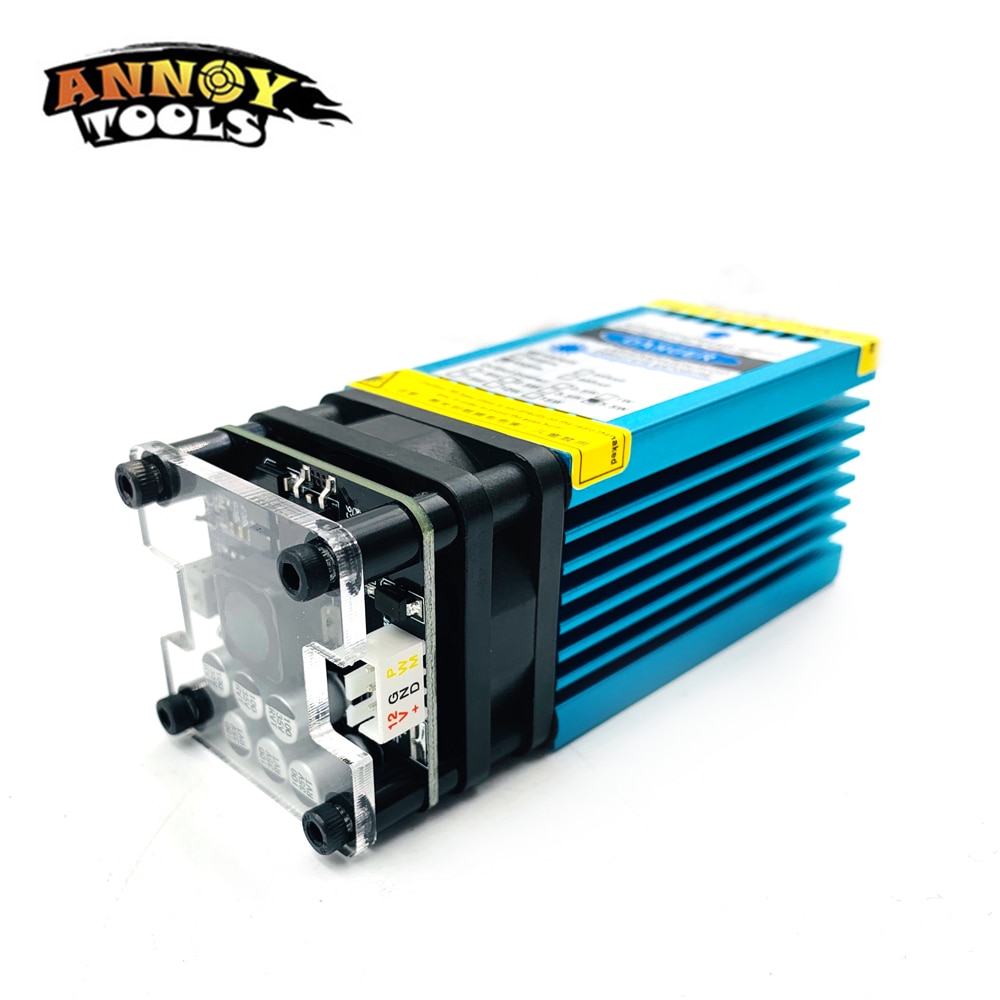 5500MW 450nm djustable laser cutter, laser engraving machine parts , Laser module with PWM/TTL 5.5W can Cut 3mm Light Wood - Image 3