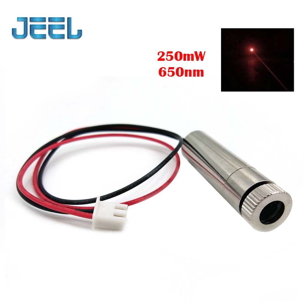 650nm 250mw Red Laser Dot Module , Adjustable Focal Length,High Power Laser DIY Engraving Machine Laser Head - Image 4