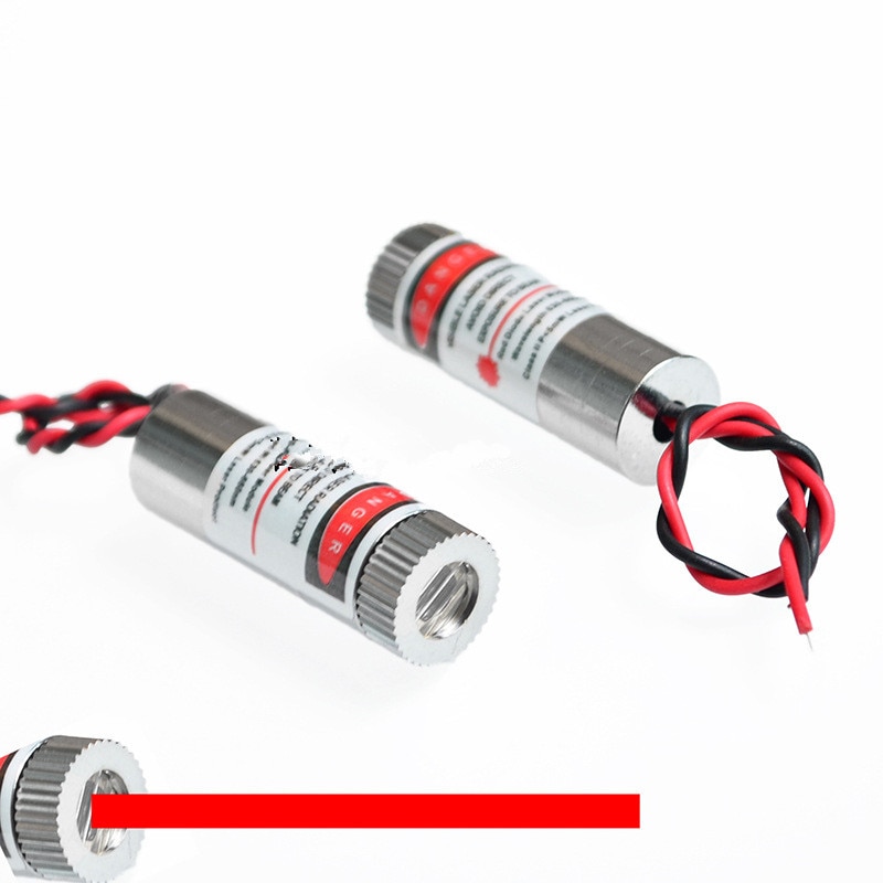 Adjustable Beam 650nm 5mW Red Point / Line / Cross Laser Module Head Glass Lens Focusable Industrial Class 3-5V - Image 3