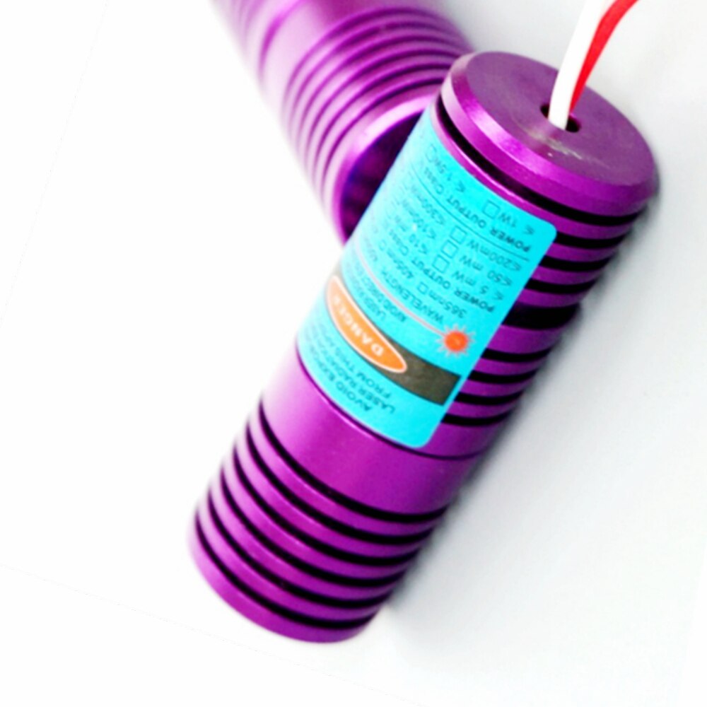 Adjustable Violet-Blue Laser Diode 405nm 50mw Dot Module 20x58mm 3-5V
