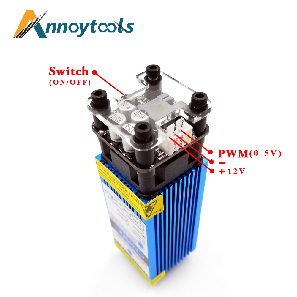 CNC Milling Machine Laser Cutter Accessories Laser Module 15W with PWM for DIY Router Engraving and Cutting - Image 3