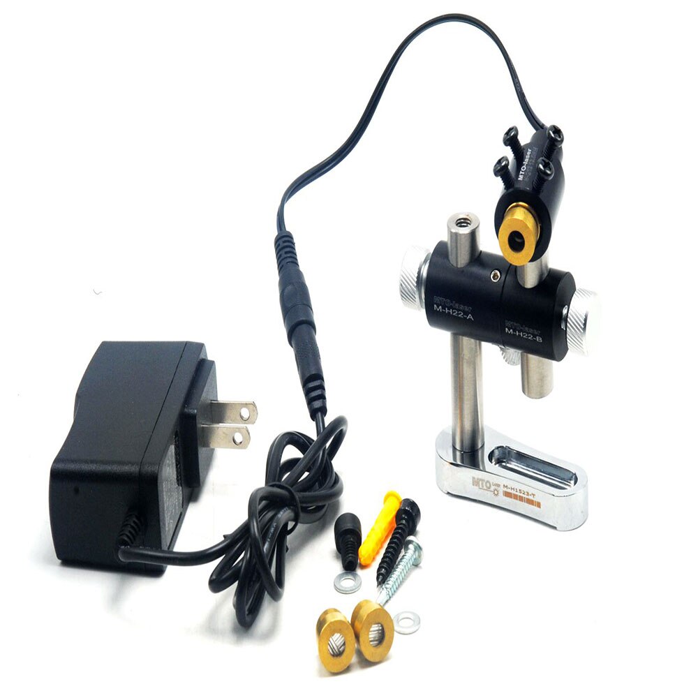 Dot/Line/Cross Focusable 100mw 405nm Violet Blue Laser Module w 2-axis Holder & Adapter
