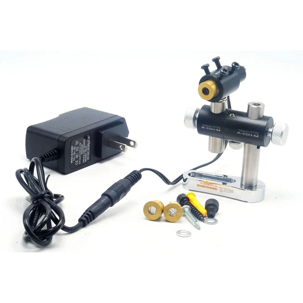 Dot/Line/Cross Focusable 50mw 650nm Violet Blue Laser Module w 2-axis Holder 1342 - Image 5