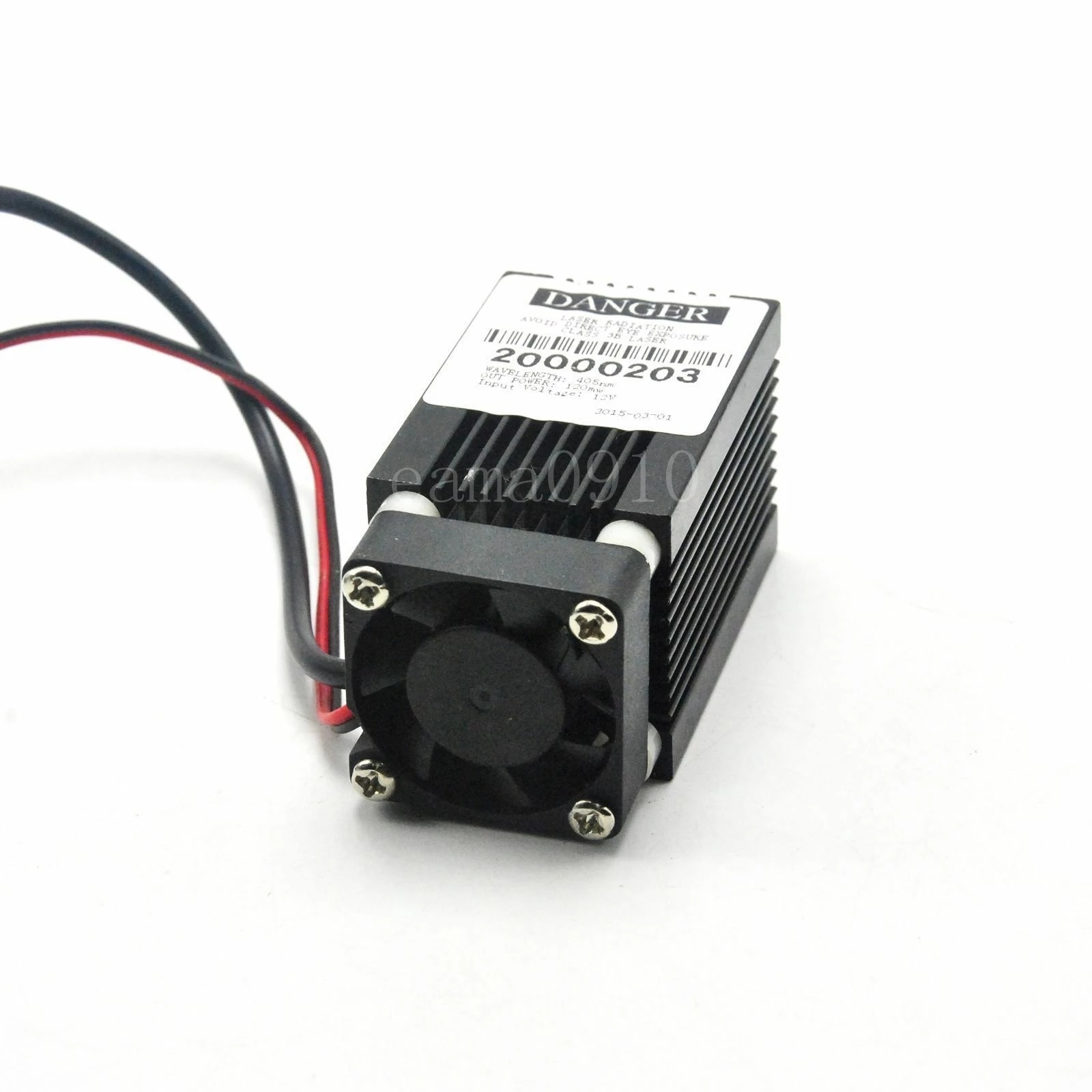 Focusable 200mW 405nm Violet Blue Focus Dot Laser Module 33x50mm - Image 4