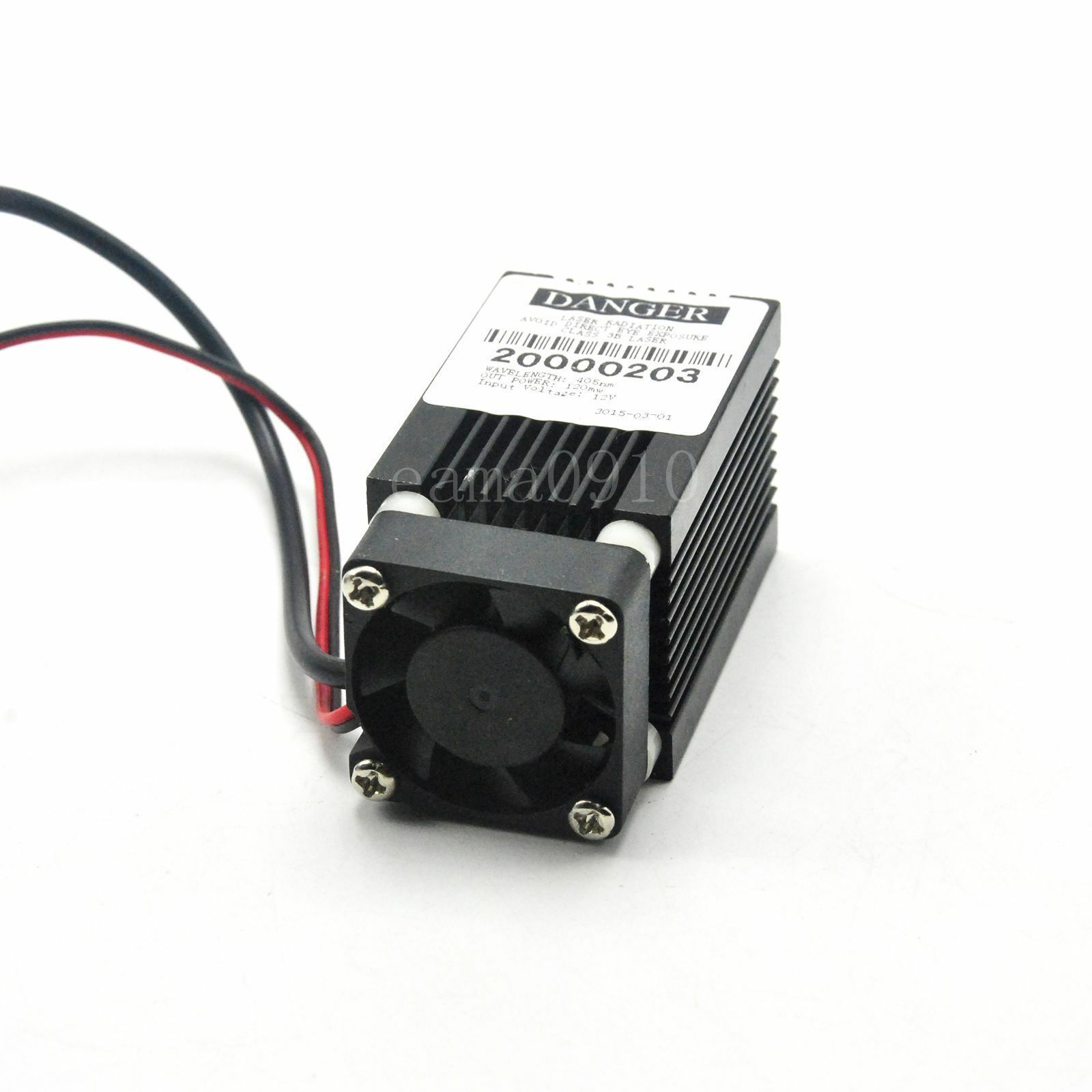 Focusable 200mW 405nm Violet Blue Focus Dot Laser Module 33x50mm