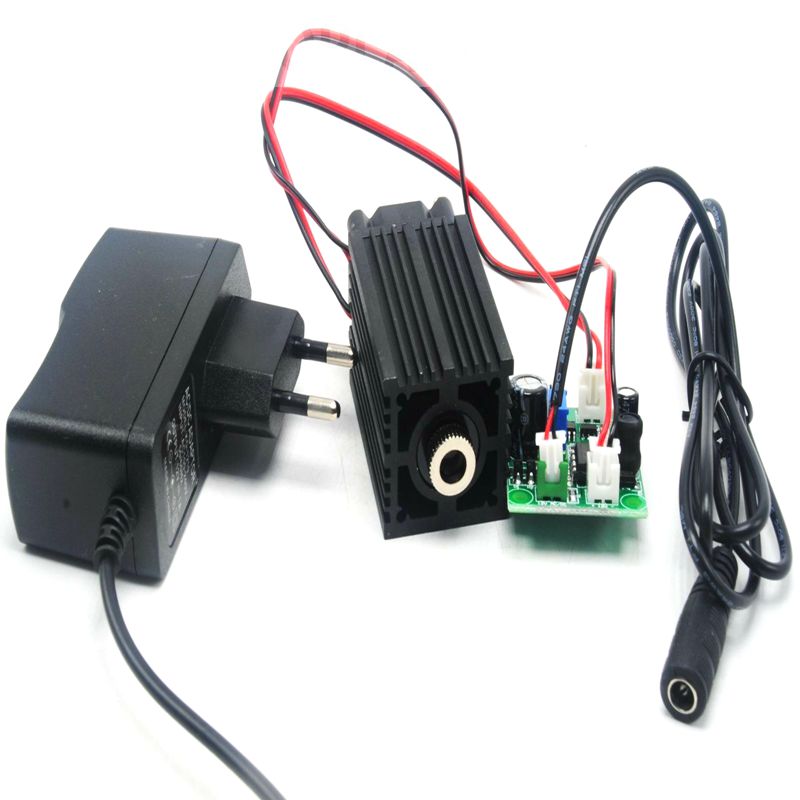 Focusable 405nm 100mw Violet/Purple Blue Laser Line Module w 12V AC Adapter - Image 3