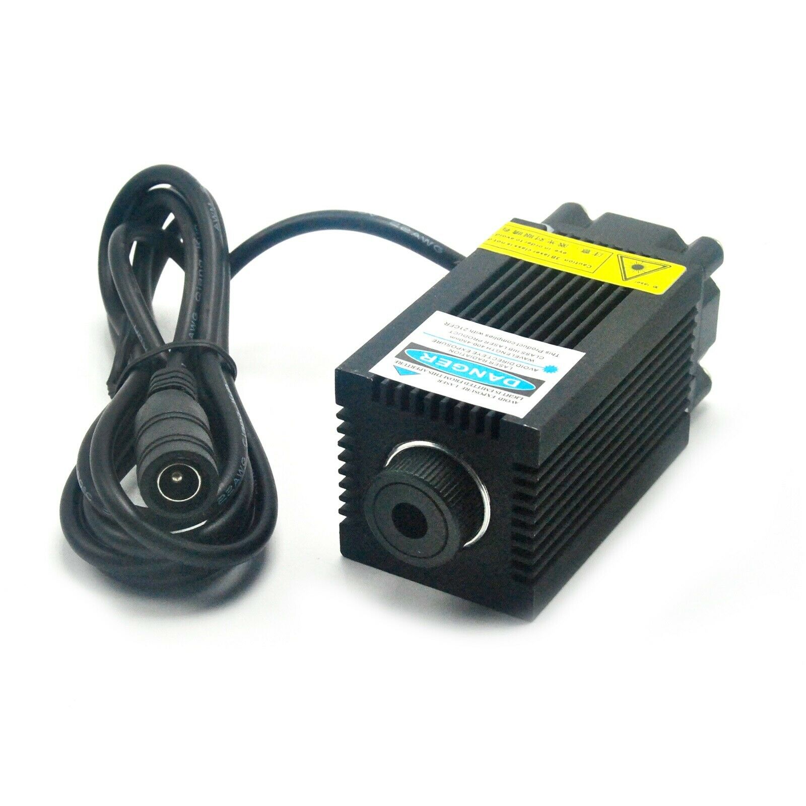 Focusable 405nm 500mW Violet/BLue Dot Laser Engraving Module Carve Wood 12V Adapter Holder - Image 3
