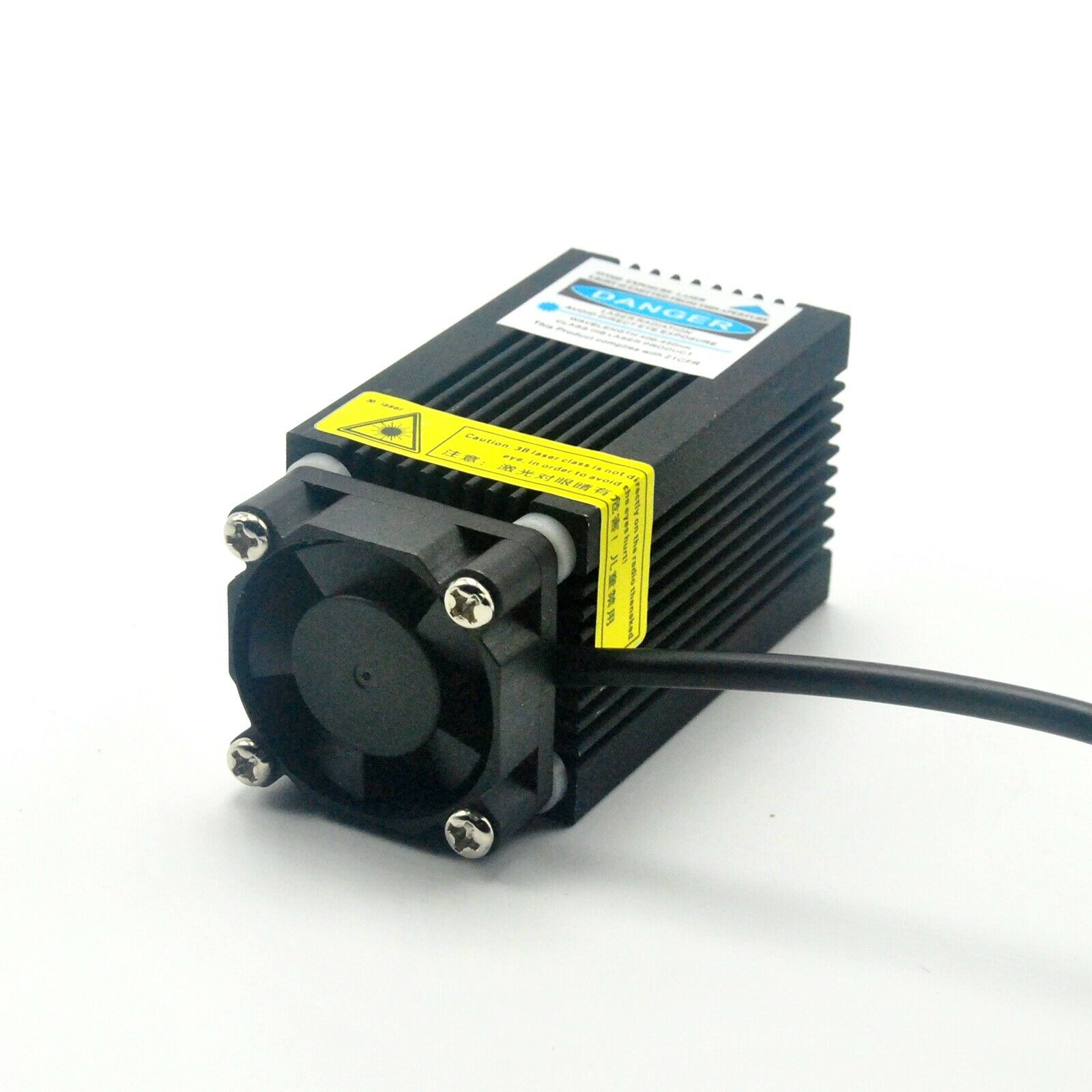 Focusable 405nm 500mW Violet/BLue Dot Laser Engraving Module Carve Wood 12V Adapter Holder - Image 5