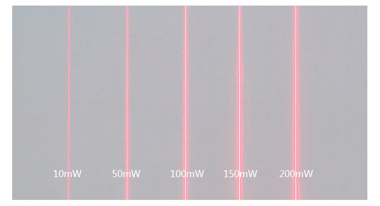 Focusable with Lock Ring 650nm 10mw 50mw 100mw 150mw 200mw Laser Line Module for Clothes Cutting / Wood Cutting Mechanical