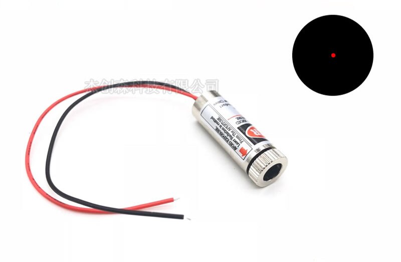 HLM1230 . Focusable 650nm 5mW Red Laser Module 12MM diameter For presentations measurements DIY projects
