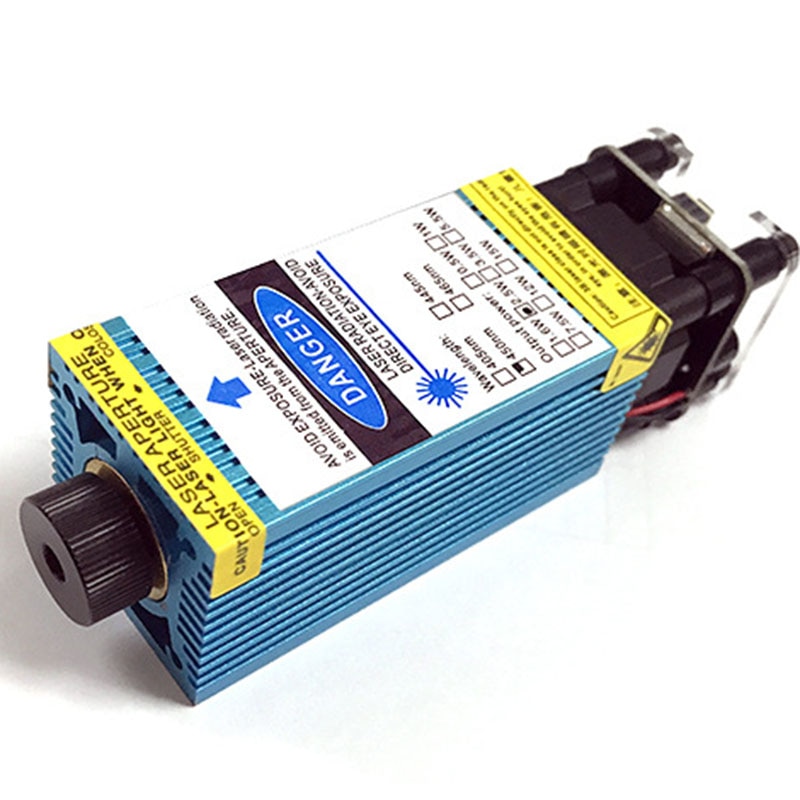 High Power 2500MW Blue-violet Laser Module for Laser Engraving and Cutting 445nm Adjustable Focus 0.5w/2.5w/5.5w/10w Optional - Image 4