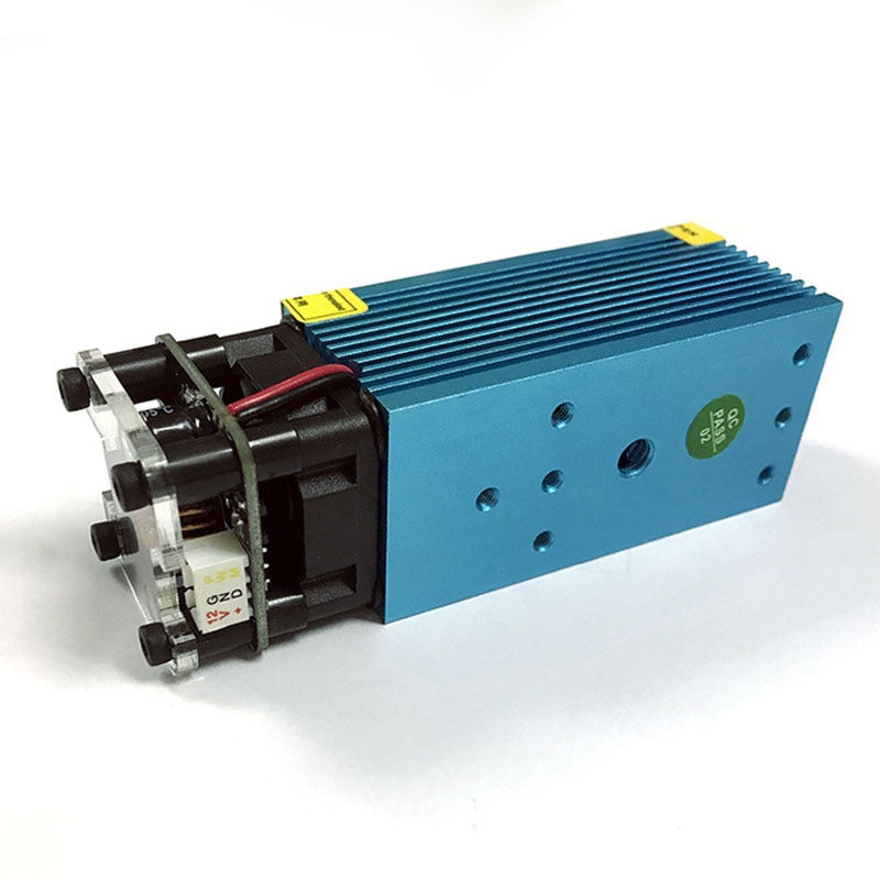 High Power 2500MW Blue-violet Laser Module for Laser Engraving and Cutting 445nm Adjustable Focus 0.5w/2.5w/5.5w/10w Optional