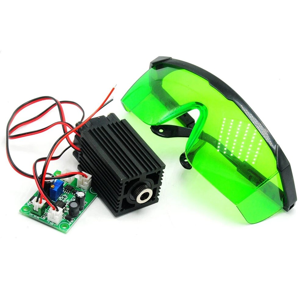 High Power 405nm 100mW Violet/Blue Laser Diode Module w/450nm Portection Goggles - Image 2