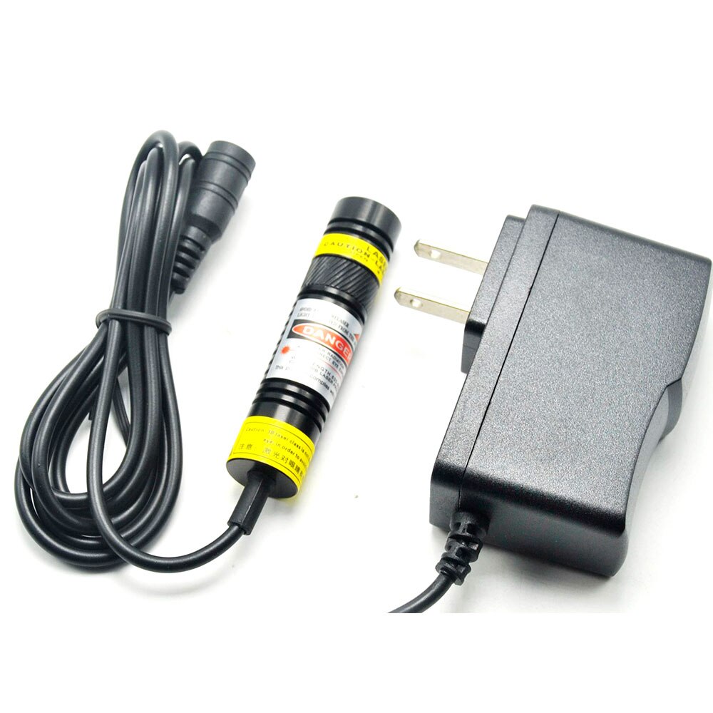 High Power 405nm 20mW Purple/ Violet Blue Laser Line Module w 5V Power Adapter & Flexible Holder