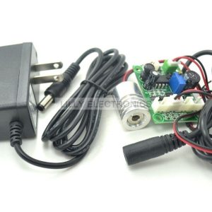 Industrial 12V 100mw 405nm Blue/Violet Light Laser Module w/TTL 18x25mm with US plug AC adapter