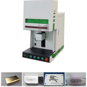 LXSHOW Enclosed Fiber Laser Marking Machine 20w 30w 50w With Max Raycus Source