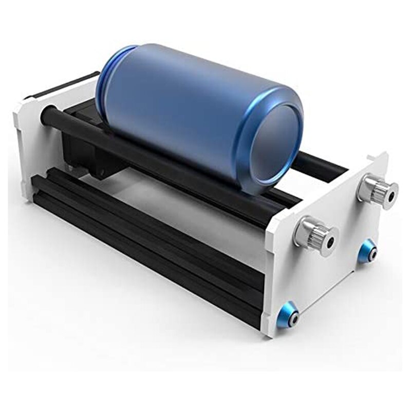 Laser Master 2, Laser Engraver Y-axis Rotary Roller Engraving Module for Engraving Cylindrical Objects Cans - Black - Image 4
