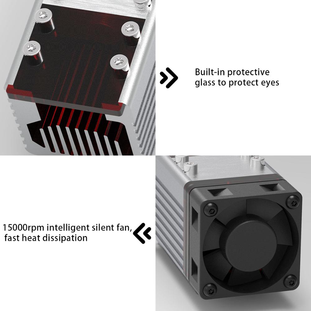 NEJE 30/40w Laser CNC Engraver Focusing Laser Module Laser Engraver Cutter TTL Module Set CW Laser Tube PWM Tester DIY Cutting - Image 5