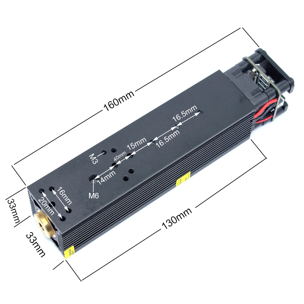 Oxlasers 40W Blue Laser Module 33mm 450NM DIY Laser Head for Engraving and Cutting Fixed Focus with 0.08mm Super Thin Focus - Image 2