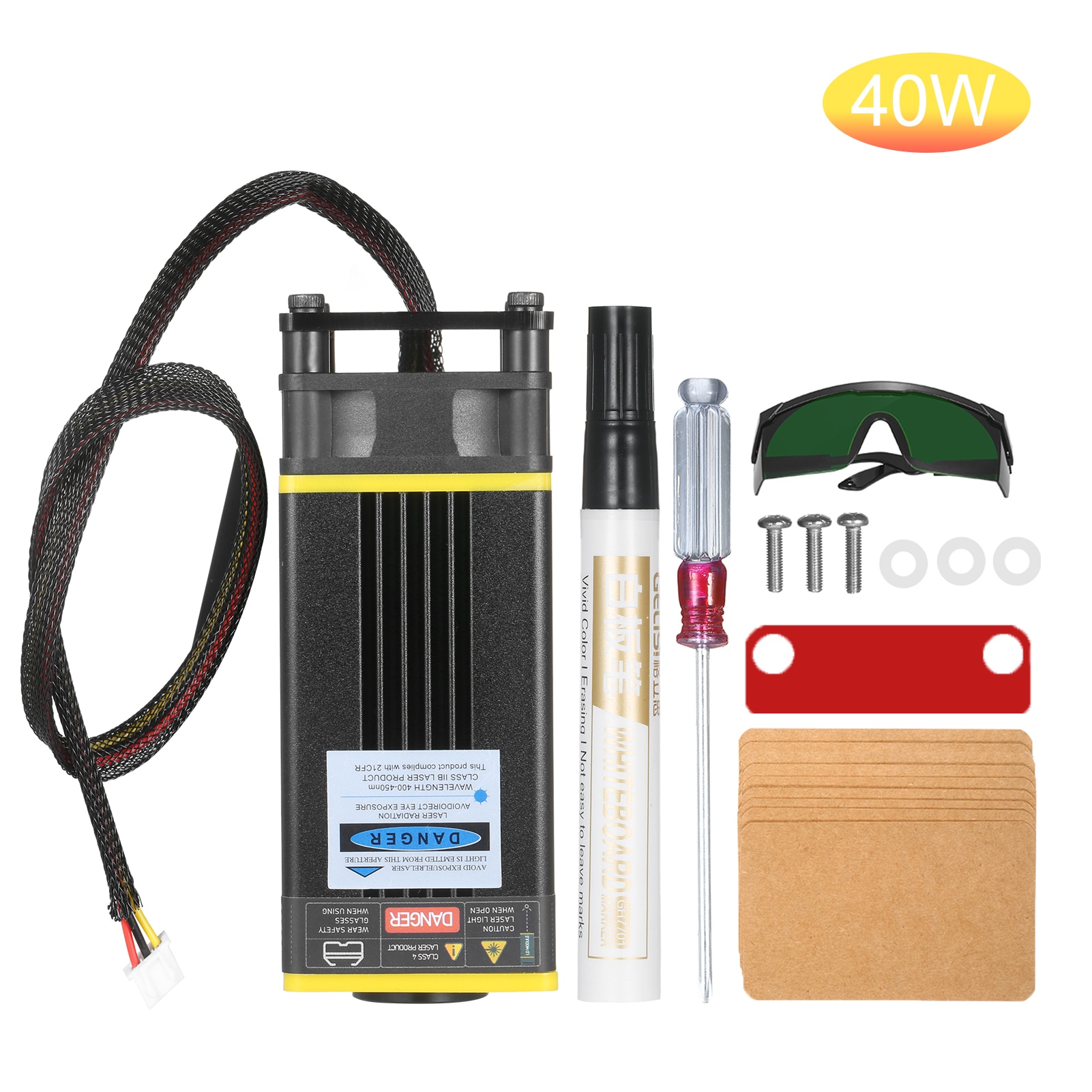 Upgrade 30W Laser Module Laser Head 450nm Blue Lase For Laser Cutting Machine CNC DIY Laser Wood Marking Cutting Tool