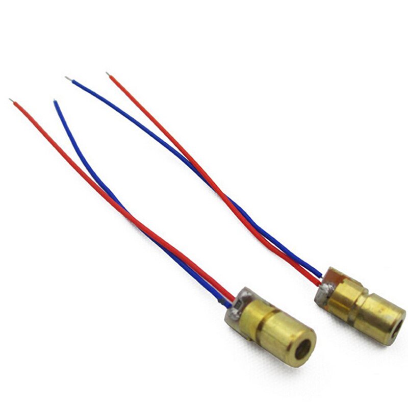 thumbnail image 2 of Laser Diode Laser Head Diode Dot Module WL Red Mini 650nm 6mm 5V 5mW 10PCS Red Dot Laser 2 of 9