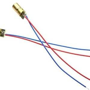 RLECS 10-Pack 3.3V 650nm Mini Small Red Laser Dot Diode Module 6mm Dia Copper Head 5mW