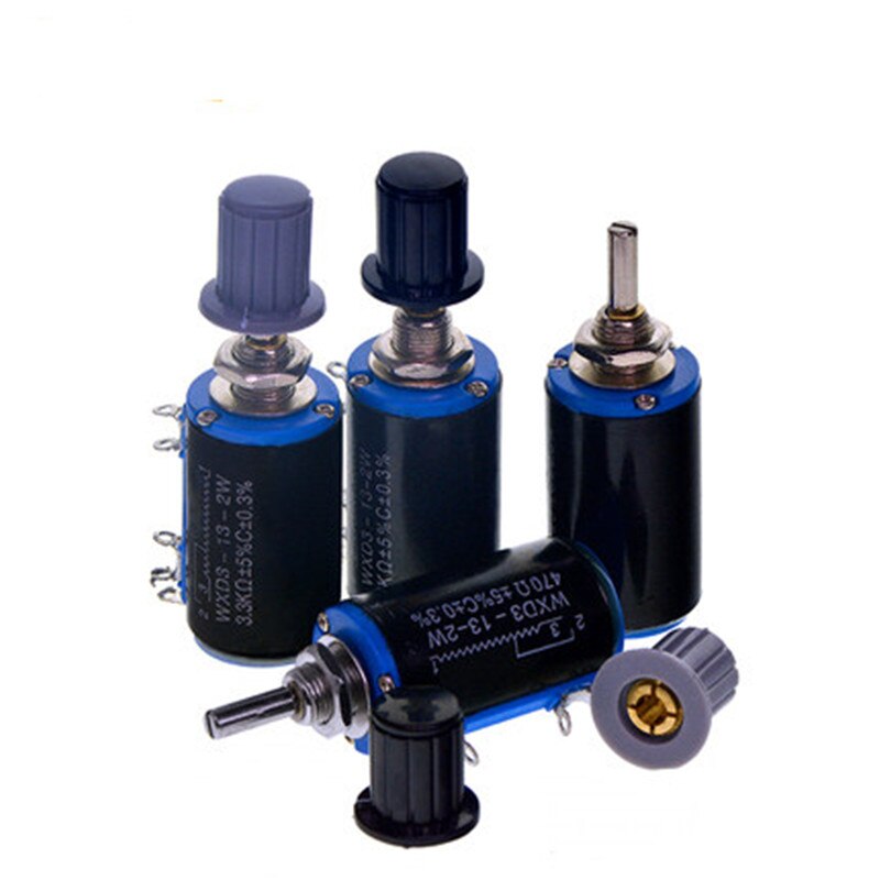 2PCS 4.7K Ohm A4K7 Logarithmic Potentiometer 2W With Switch WH134-2