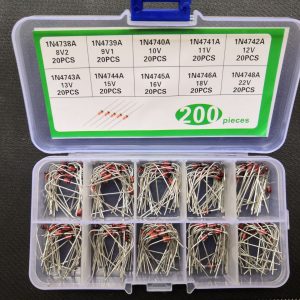 10 Values Zener Diode kit 1n4738~1n4748 1W 1n/4739a/4740a/4741a/4742a/4743a/4744a/4745a/4746a 8.2/9.1/10/11/12/13/15/16/18/22/v