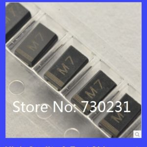 100PCS DIODE M7 1N4007 SMD 1A 1000V IN4007 Rectifier Diode free shipping