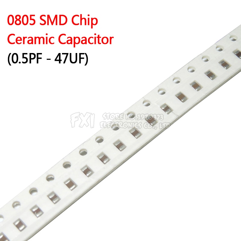 100PCS 0805 222K 50V 2.2nF 10% SMD Ceramic Capacitors